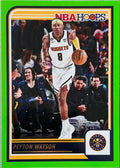 Peyton Watson #91 Denver Nuggets Green Parallel | 2023-24 NBA Hoops
