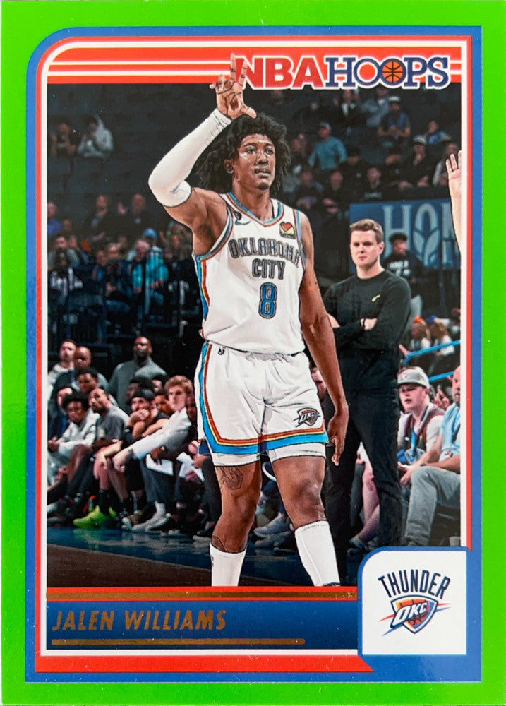 Jalen Williams #39 Oklahoma City Thunder Green Parallel | 2023-24 NBA Hoops