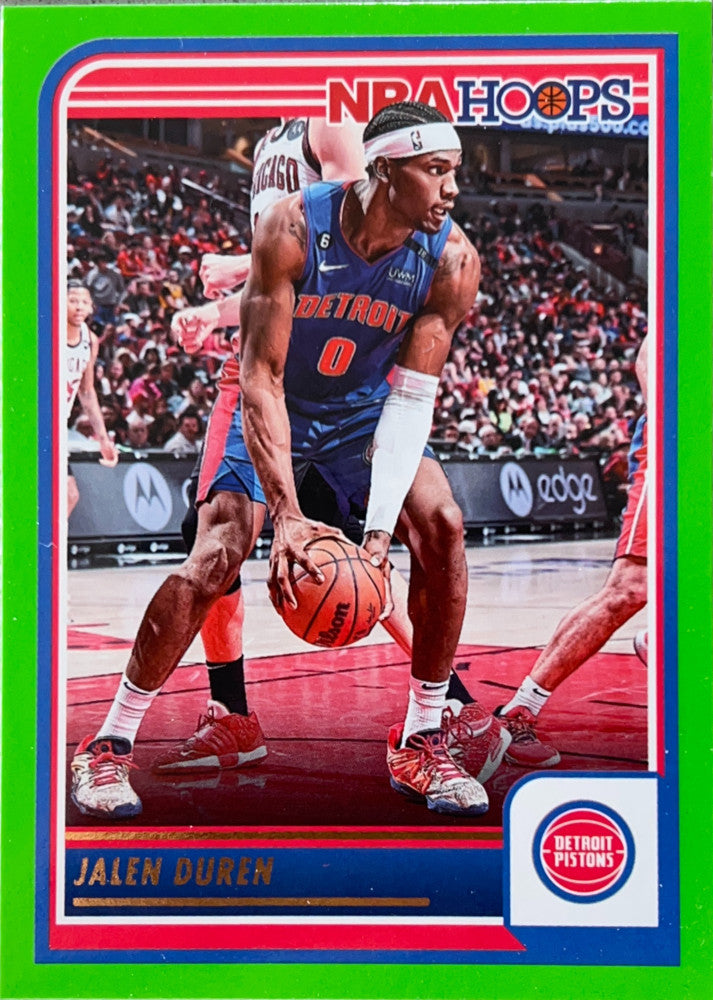 Jalen Duren #92 Detroit Pistons Green Parallel | 2023-24 NBA Hoops