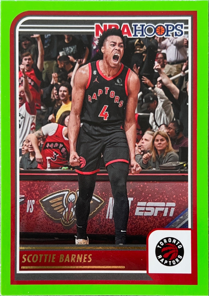 Scottie Barnes #113 Toronto Raptors Green Parallel | 2023-24 NBA Hoops