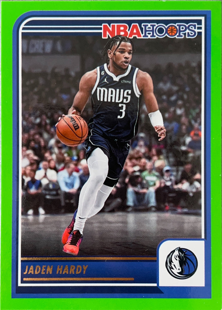 Jaden Hardy #45 Dallas Mavericks Green Parallel | 2023-24 NBA Hoops