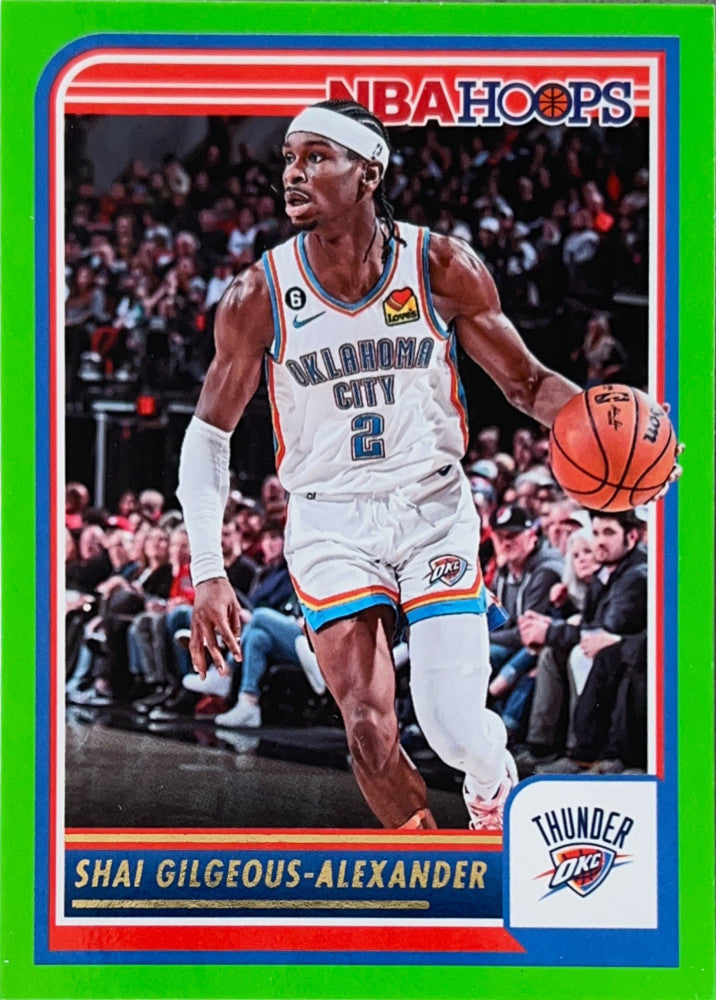 Shai Gilgeous-Alexander #59 Oklahoma City Thunder Green Parallel | 2023-24 NBA Hoops