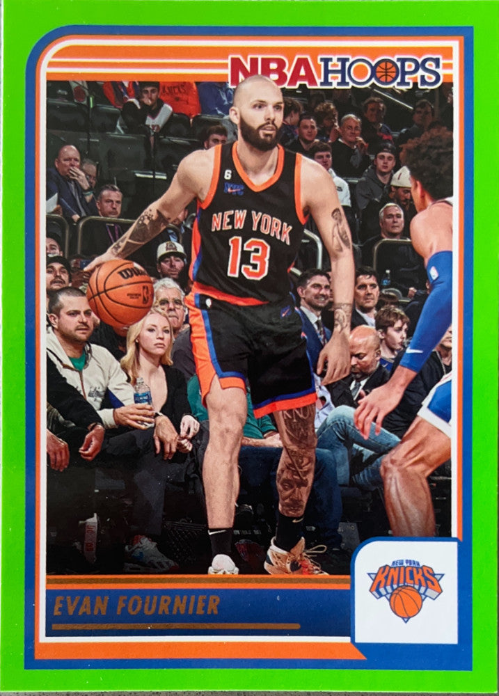 Evan Fournier #164 New York Knicks Green Parallel | 2023-24 NBA Hoops