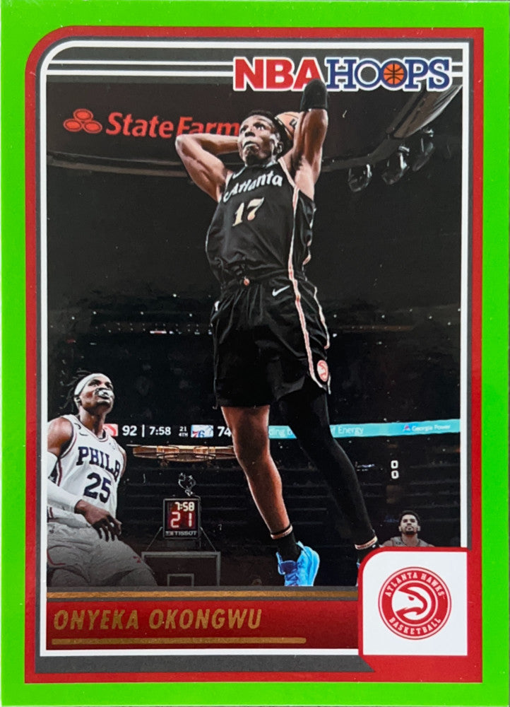 Onyeka Okongwu #165 Atlanta Hawks Green Parallel | 2023-24 NBA Hoops