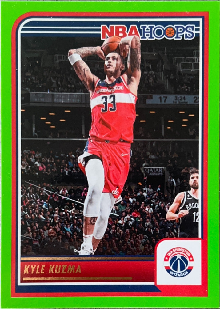 Kyle Kuzma #171 Washington Wizards Green Parallel | 2023-24 NBA Hoops