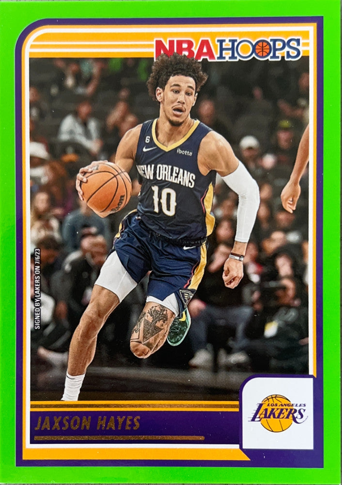 Jaxson Hayes #124 Los Angeles Lakers Green Parallel | 2023-24 NBA Hoops