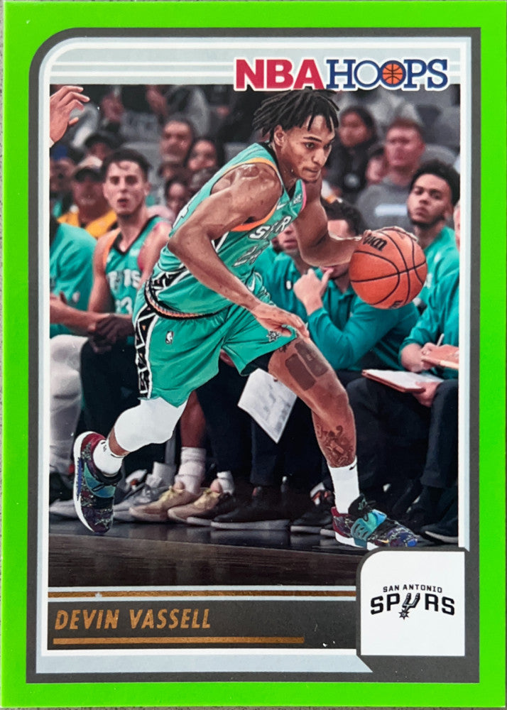 Devin Vassell #177 San Antonio Spurs Green Parallel | 2023-24 NBA Hoops