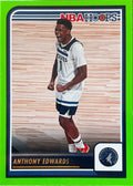 Anthony Edwards #189 Minnesota Timberwolves Green Parallel | 2023-24 NBA Hoops