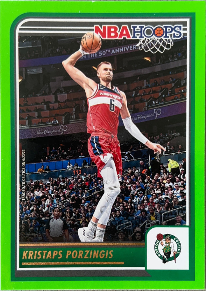 Kristaps Porzingis #134 Boston Celtics Green Parallel | 2023-24 NBA Hoops