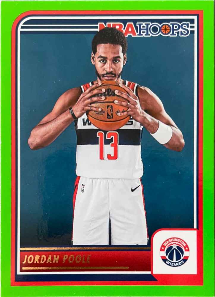 Jordan Poole #137 Washington Wizards Green Parallel | 2023-24 NBA Hoops