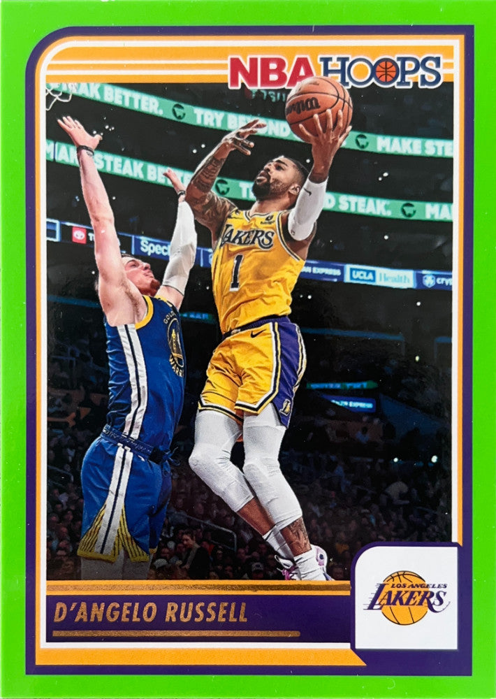 D'Angelo Russell #140 Los Angeles Lakers Green Parallel | 2023-24 NBA Hoops
