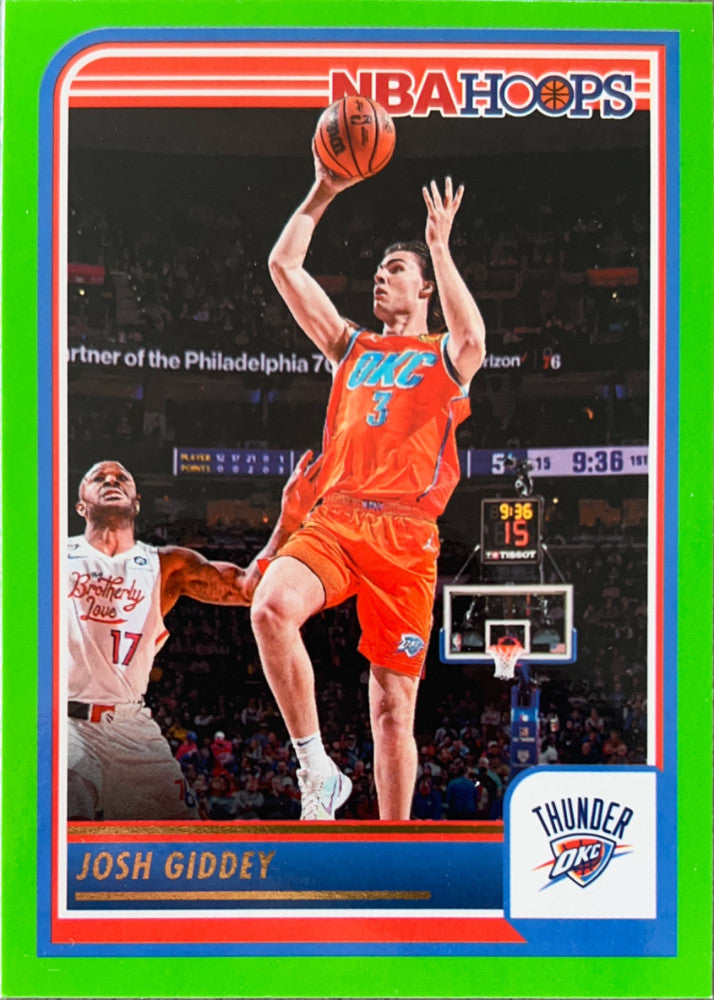 Josh Giddey #229 Oklahoma City Thunder Green Parallel | 2023-24 NBA Hoops