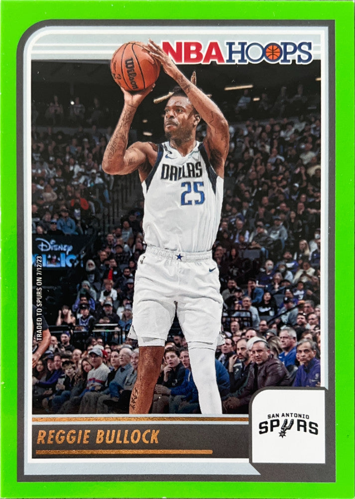 Reggie Bullock #198 San Antonio Spurs Green Parallel | 2023-24 NBA Hoops