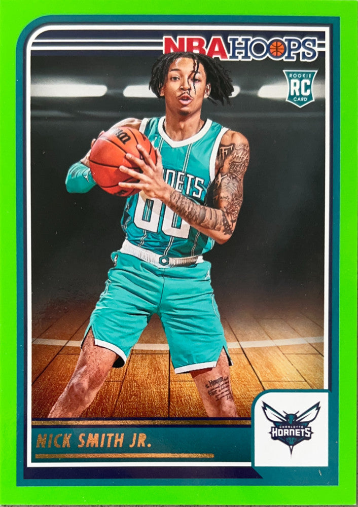 Nick Smith Jr. #235 Charlotte Hornets Green Parallel | 2023-24 NBA Hoops