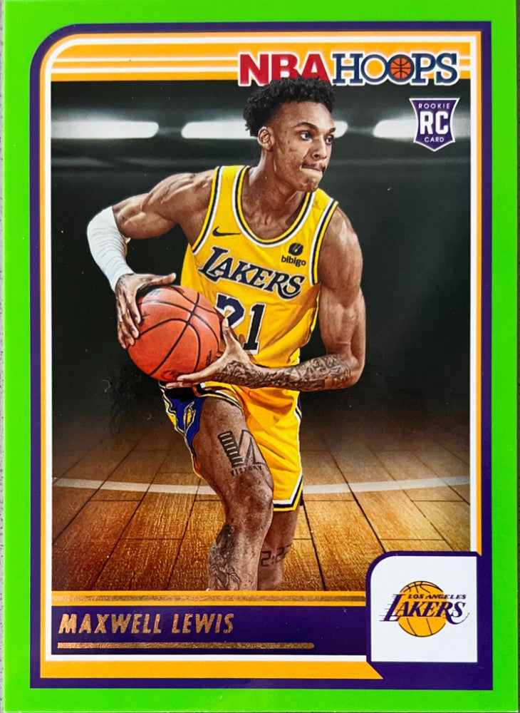 Maxwell Lewis #239 Los Angeles Lakers Green Parallel | 2023-24 NBA Hoops