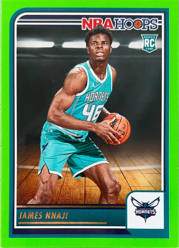 James Nnaji #240 Charlotte Hornets Green Parallel | 2023-24 NBA Hoops