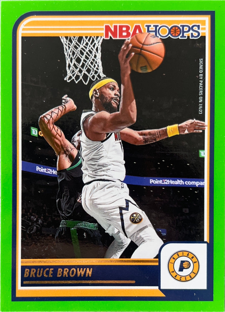 Bruce Brown #204 Indiana Pacers Green Parallel | 2023-24 NBA Hoops