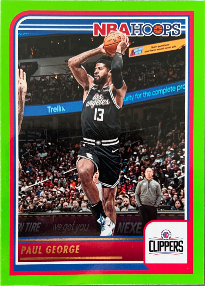 Paul George #206 Los Angeles Clippers Green Parallel | 2023-24 NBA Hoops