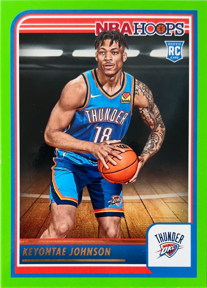 Keyontae Johnson #263 Oklahoma City Thunder Green Parallel | 2023-24 NBA Hoops