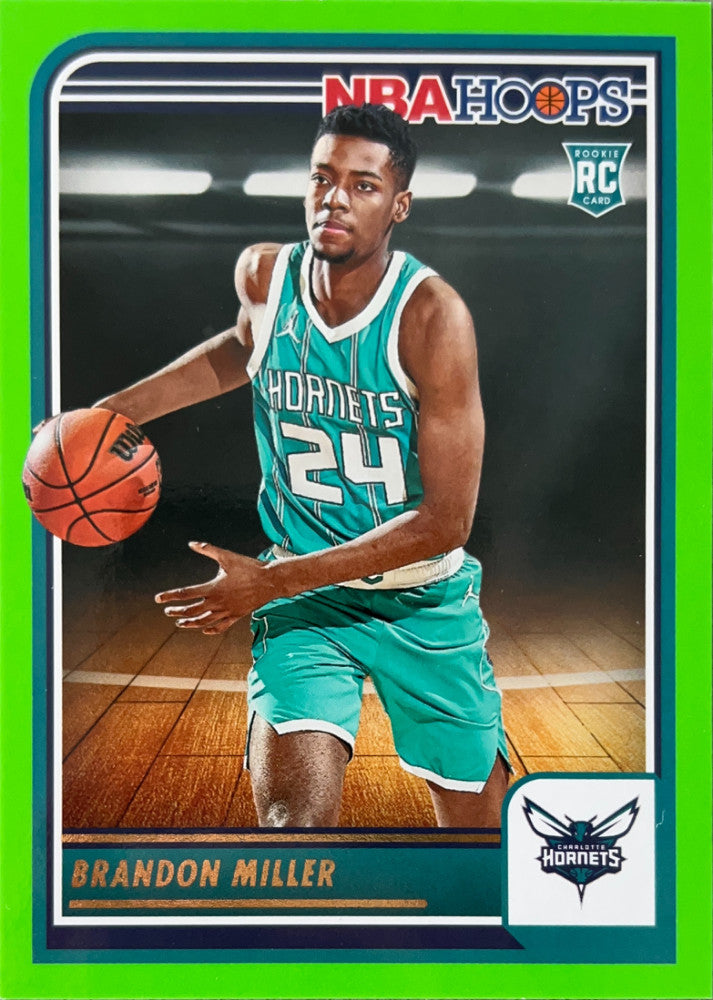 Brandon Miller #272 Charlotte Hornets Green Parallel | 2023-24 NBA Hoops