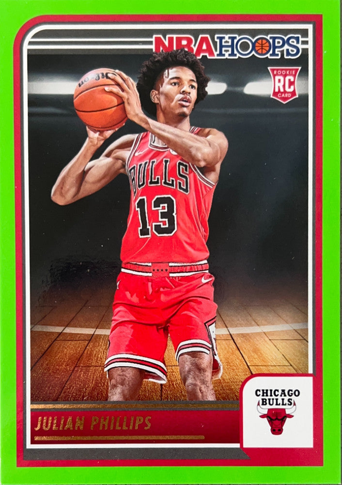 Julian Phillips #256 Chicago Bulls Green Parallel | 2023-24 NBA Hoops