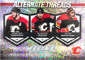 Jonathan Huberdeau / MacKenzie Weegar / Jacob Markstrom #AT-3 Calgary Flames | 2023-24 Upper Deck MVP Alternate Threads