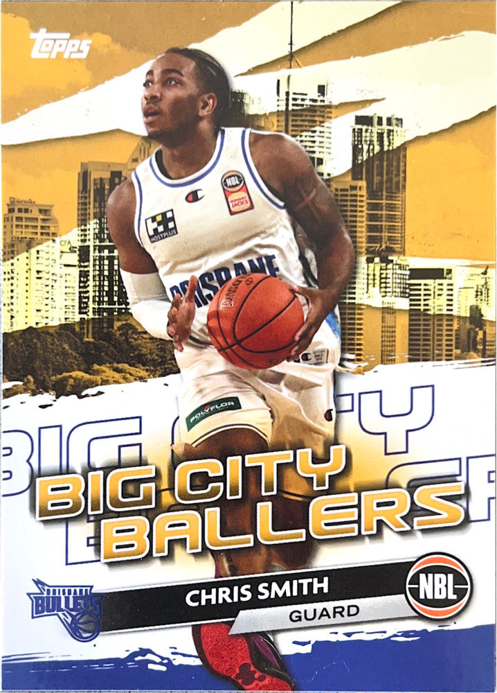Chris Smith #BCB-4 Brisbane Bullets | 2023-24 Topps NBL - Big City Ballers