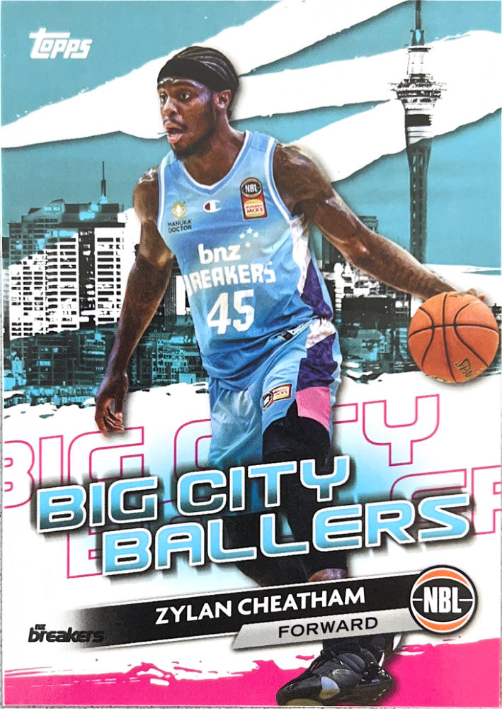 Zylan Cheatham #BCB-13 New Zealand Breakers | 2023-24 Topps NBL - Big City Ballers