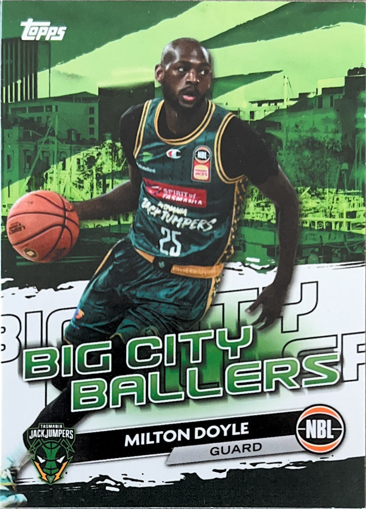Milton Doyle #BCB-24 Tasmania JackJumpers | 2023-24 Topps NBL - Big City Ballers Opal