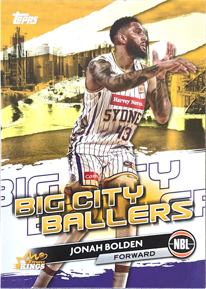 Jonah Bolden #BCB-25 Sydney Kings | 2023-24 Topps NBL - Big City Ballers