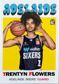 Trentyn Flowers #TB-25 Adelaide 36ers | 2023-24 Topps NBL - 1971 Topps Basketball