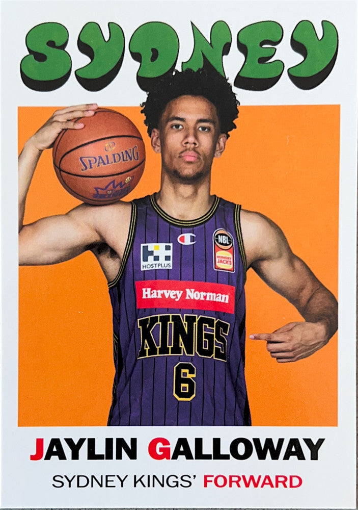 Jaylin Galloway #TB-22 Sydney Kings | 2023-24 Topps NBL - 1971 Topps Basketball