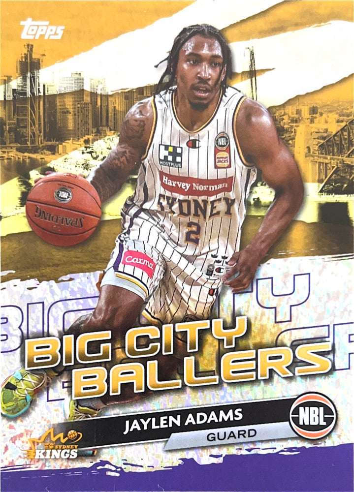 Jaylen Adams #BCB-21 Sydney Kings | 2023-24 Topps NBL - Big City Ballers Opal