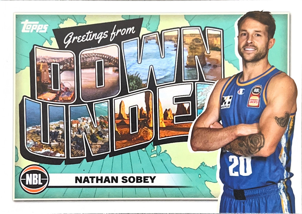 Nathan Sobey #DU-1 Brisbane Bullets | 2023-24 Topps NBL - Down Under