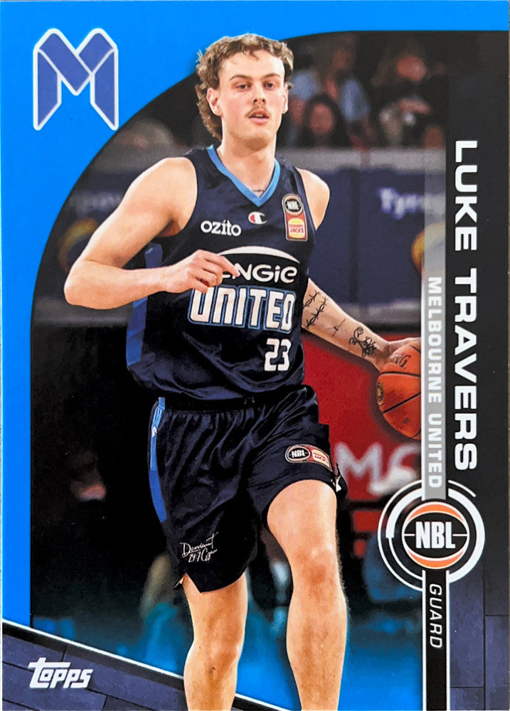 Luke Travers #48 Melbourne United | 2023-24 Topps NBL - Blue Parallel