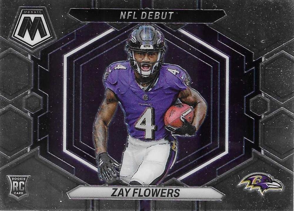 Zay Flowers #ND-18 Baltimore Ravens | 2023 Panini Mosaic | NFL Football