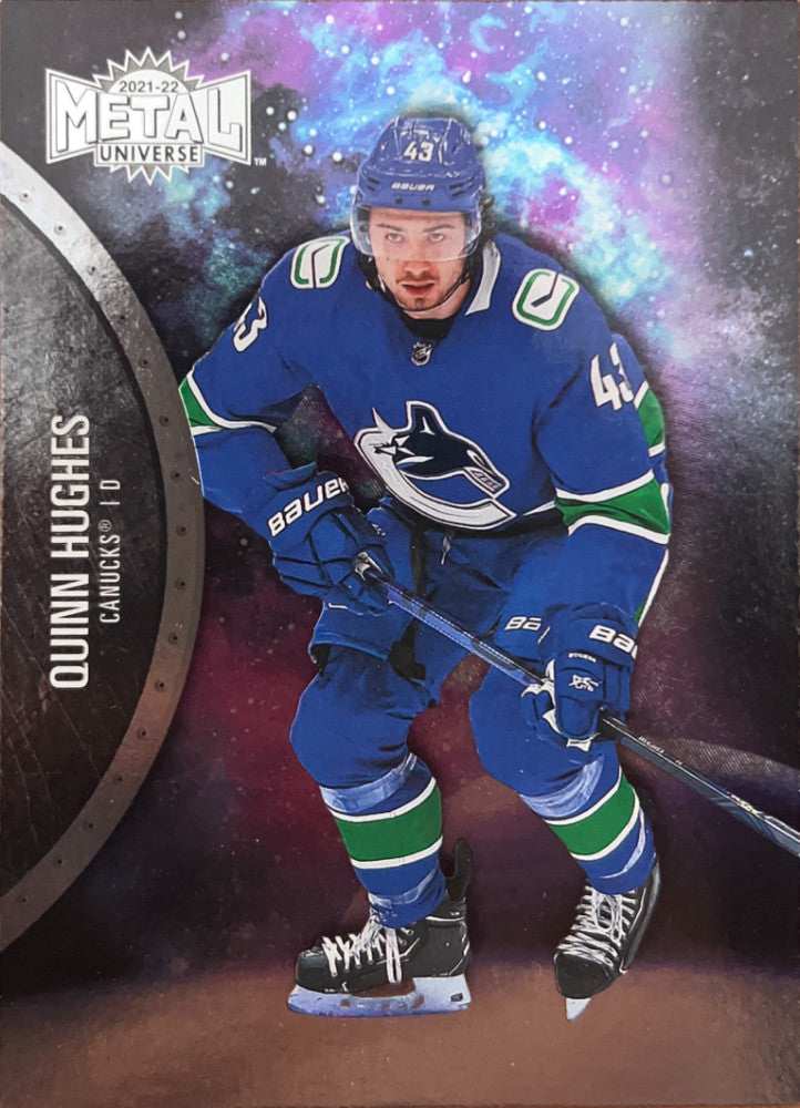 Quinn Hughes #49 Vancouver Canucks | 2021-22 SkyBox Metal Universe