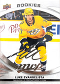Luke Evangelista Rookie #239 Nashville Predators | 2023-24 Upper Deck MVP Silver Script