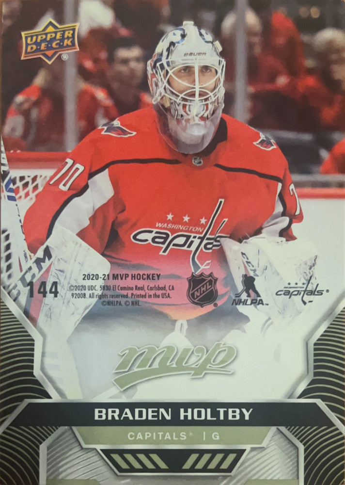 Braden Holtby #144 Washington Capitals | 2020-21 Upper Deck MVP Puzzle Backs (front)