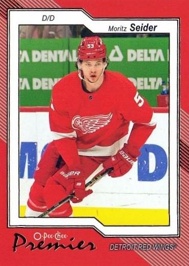 Moritz Seider #P-15 Detroit Red Wings | 2023-24 O-Pee-Chee Premier