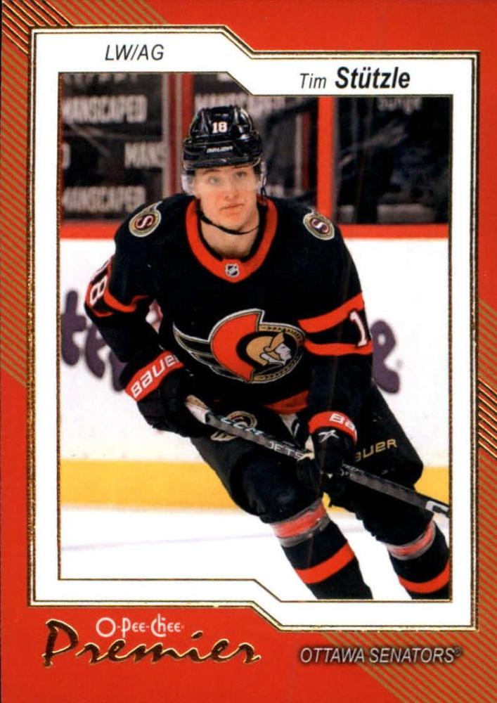 Tim Stutzle #P-34 Ottawa Senators | 2023-24 O-Pee-Chee Premier