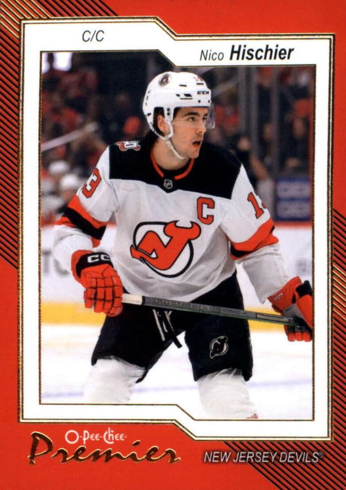 Nico Hischier #P-55 New Jersey Devils | 2023-24 O-Pee-Chee Premier