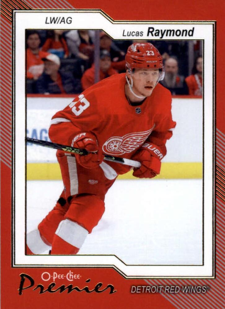 Lucas Raymond #P-56 Detroit Red Wings | 2023-24 O-Pee-Chee Premier