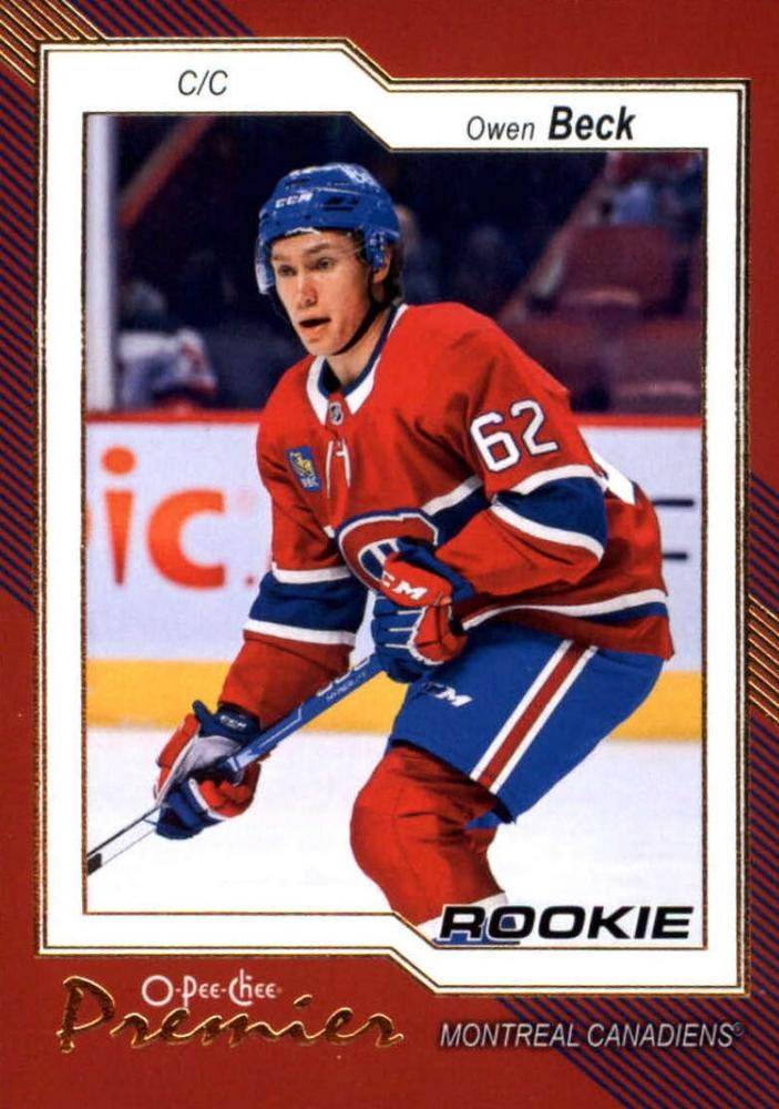 Owen Beck #P-81 Montreal Canadiens | 2023-24 O-Pee-Chee Premier