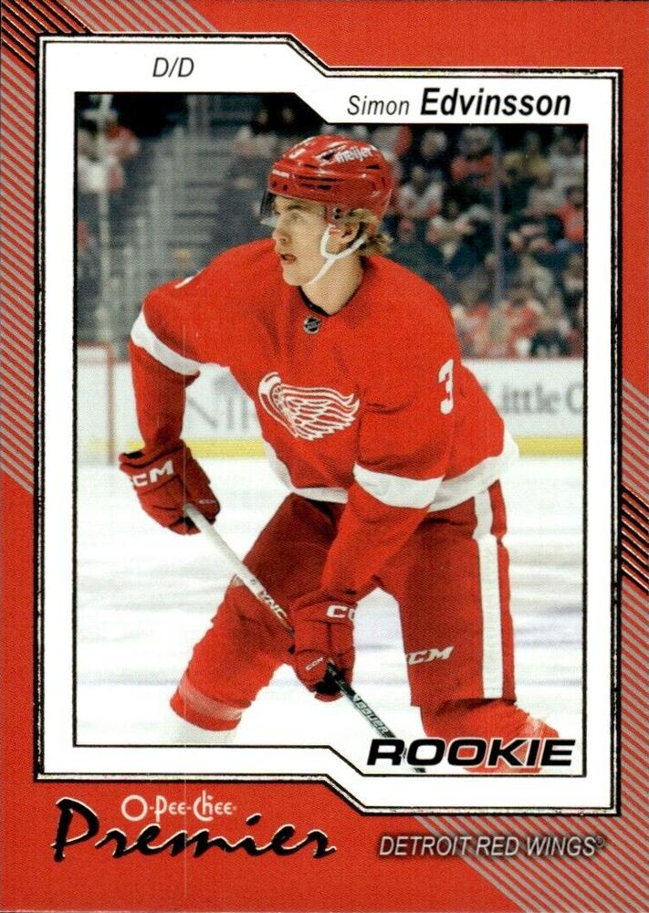 Simon Edvinsson #P-82 Detroit Red Wings | 2023-24 O-Pee-Chee Premier