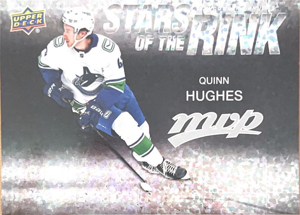 Quinn Hughes #SS-27 Vancouver Canucks | 2023-24 Upper Deck MVP Stars of the Rink