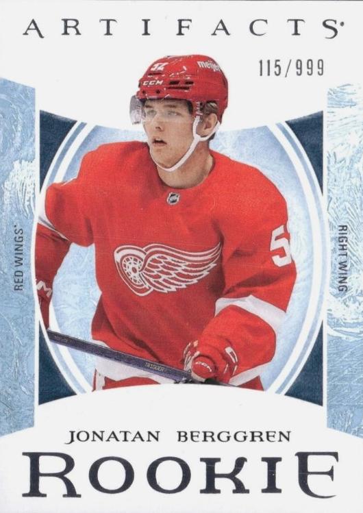 Jonatan Berggren #RED211 Detroit Red Wings | 2022-23 Upper Deck Artifacts
