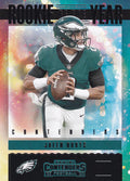 Jalen Hurts #RY-JHU | 2020 Panini Contenders Rookie of the Year Contenders |  | NFL Football