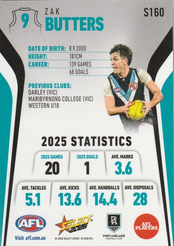Darcy Byrne-Jones #S161 | 2026 Select AFL Footy Stars Silver Foil