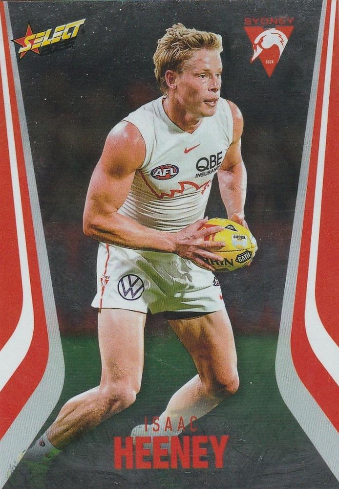 Isaac Heeney #S201 Sydney Swans | 2026 Select AFL Footy Stars Silver Foil